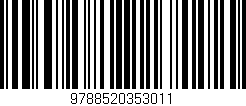 Código de barras (EAN, GTIN, SKU, ISBN): '9788520353011'