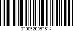 Código de barras (EAN, GTIN, SKU, ISBN): '9788520357514'