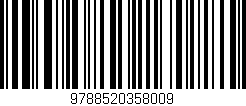 Código de barras (EAN, GTIN, SKU, ISBN): '9788520358009'