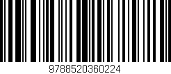 Código de barras (EAN, GTIN, SKU, ISBN): '9788520360224'