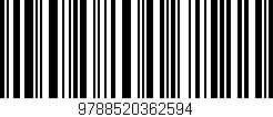 Código de barras (EAN, GTIN, SKU, ISBN): '9788520362594'