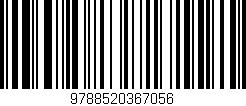 Código de barras (EAN, GTIN, SKU, ISBN): '9788520367056'