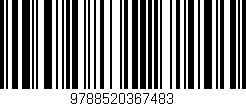 Código de barras (EAN, GTIN, SKU, ISBN): '9788520367483'