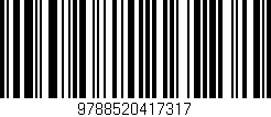 Código de barras (EAN, GTIN, SKU, ISBN): '9788520417317'