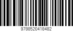 Código de barras (EAN, GTIN, SKU, ISBN): '9788520418482'