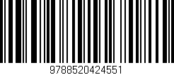 Código de barras (EAN, GTIN, SKU, ISBN): '9788520424551'