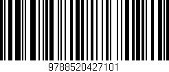 Código de barras (EAN, GTIN, SKU, ISBN): '9788520427101'
