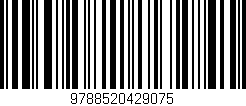Código de barras (EAN, GTIN, SKU, ISBN): '9788520429075'