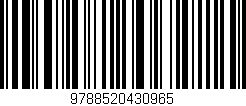 Código de barras (EAN, GTIN, SKU, ISBN): '9788520430965'