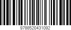 Código de barras (EAN, GTIN, SKU, ISBN): '9788520431092'