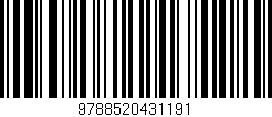 Código de barras (EAN, GTIN, SKU, ISBN): '9788520431191'
