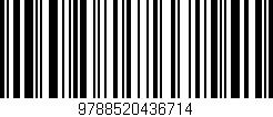Código de barras (EAN, GTIN, SKU, ISBN): '9788520436714'