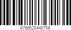 Código de barras (EAN, GTIN, SKU, ISBN): '9788520440759'