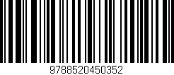 Código de barras (EAN, GTIN, SKU, ISBN): '9788520450352'