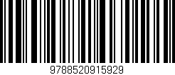 Código de barras (EAN, GTIN, SKU, ISBN): '9788520915929'