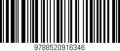 Código de barras (EAN, GTIN, SKU, ISBN): '9788520916346'