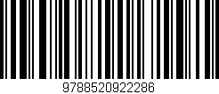 Código de barras (EAN, GTIN, SKU, ISBN): '9788520922286'