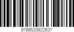 Código de barras (EAN, GTIN, SKU, ISBN): '9788520922637'