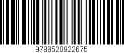 Código de barras (EAN, GTIN, SKU, ISBN): '9788520922675'