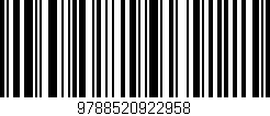 Código de barras (EAN, GTIN, SKU, ISBN): '9788520922958'