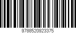 Código de barras (EAN, GTIN, SKU, ISBN): '9788520923375'