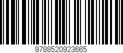 Código de barras (EAN, GTIN, SKU, ISBN): '9788520923665'