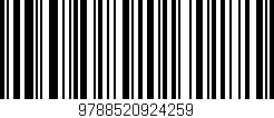 Código de barras (EAN, GTIN, SKU, ISBN): '9788520924259'