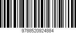 Código de barras (EAN, GTIN, SKU, ISBN): '9788520924884'
