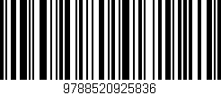 Código de barras (EAN, GTIN, SKU, ISBN): '9788520925836'