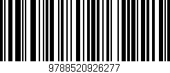 Código de barras (EAN, GTIN, SKU, ISBN): '9788520926277'