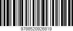 Código de barras (EAN, GTIN, SKU, ISBN): '9788520926819'