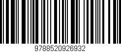 Código de barras (EAN, GTIN, SKU, ISBN): '9788520926932'