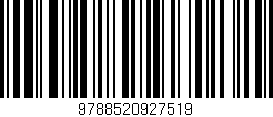 Código de barras (EAN, GTIN, SKU, ISBN): '9788520927519'