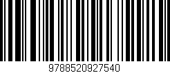 Código de barras (EAN, GTIN, SKU, ISBN): '9788520927540'