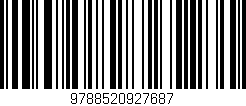 Código de barras (EAN, GTIN, SKU, ISBN): '9788520927687'