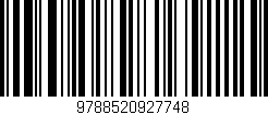 Código de barras (EAN, GTIN, SKU, ISBN): '9788520927748'