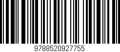 Código de barras (EAN, GTIN, SKU, ISBN): '9788520927755'