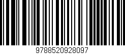Código de barras (EAN, GTIN, SKU, ISBN): '9788520928097'
