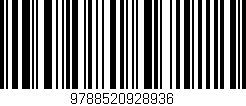 Código de barras (EAN, GTIN, SKU, ISBN): '9788520928936'