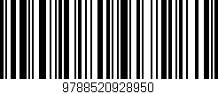 Código de barras (EAN, GTIN, SKU, ISBN): '9788520928950'