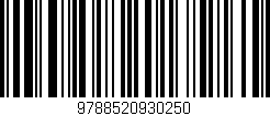 Código de barras (EAN, GTIN, SKU, ISBN): '9788520930250'