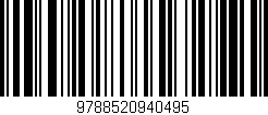Código de barras (EAN, GTIN, SKU, ISBN): '9788520940495'