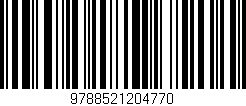 Código de barras (EAN, GTIN, SKU, ISBN): '9788521204770'