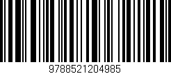 Código de barras (EAN, GTIN, SKU, ISBN): '9788521204985'