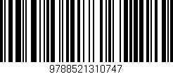 Código de barras (EAN, GTIN, SKU, ISBN): '9788521310747'