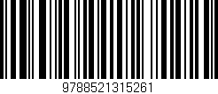 Código de barras (EAN, GTIN, SKU, ISBN): '9788521315261'