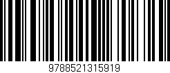 Código de barras (EAN, GTIN, SKU, ISBN): '9788521315919'