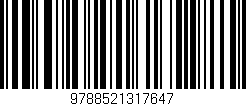 Código de barras (EAN, GTIN, SKU, ISBN): '9788521317647'