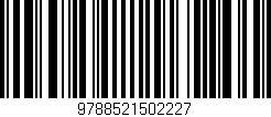 Código de barras (EAN, GTIN, SKU, ISBN): '9788521502227'