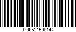 Código de barras (EAN, GTIN, SKU, ISBN): '9788521508144'